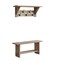 Alaterre Furniture Castleton Mango Wood 40"W Bench and Coat Hook with Shelf AWTR032927 - alternate 8